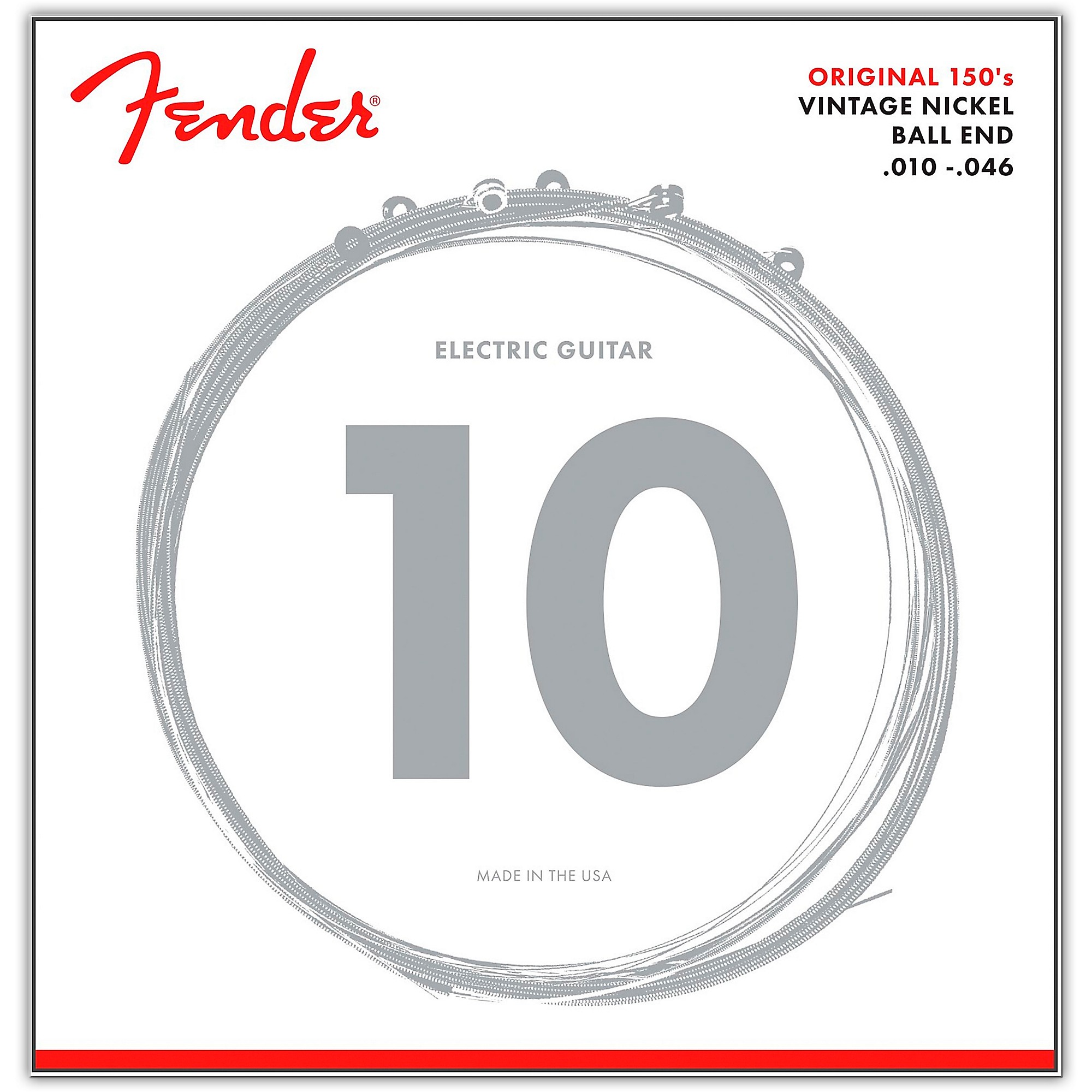 fender 150r pure nickel electric guitar strings regular