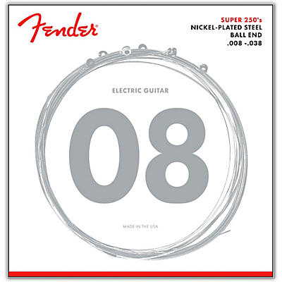 Fender 250Xs Super 250 Nickel-Plated Steel Electric Guitar Strings Extra Super Light for sale