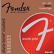 Fender 880Cl Coated 80/20 Bronze Acoustic Guitar Strings Custom Light for sale