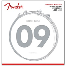 Fender Original Bullets Vintage Nickel Bullet End Electric Guitar Strings - Light