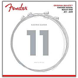 Fender 3150 Original Bullets Vintage Nickel Bullet End Electric Guitar Strings - Medium