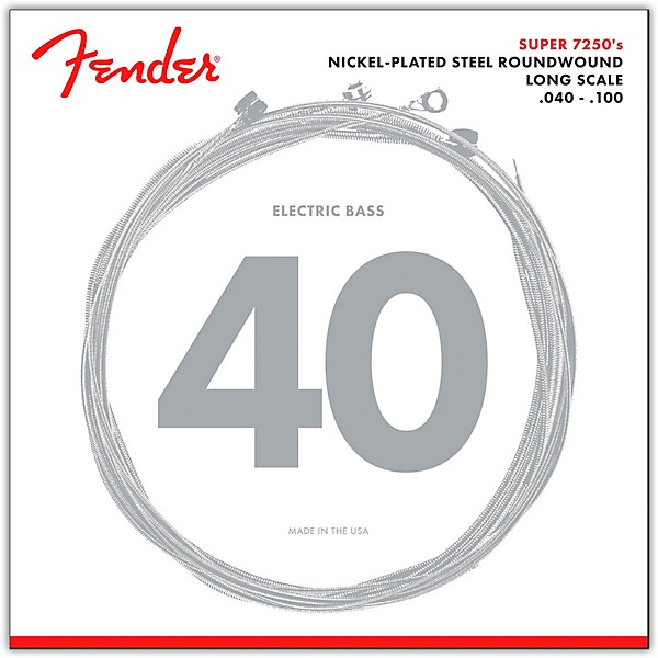 Fender 7250L Super Bass Nickel-Plated Steel Long Scale Bass Strings - Light