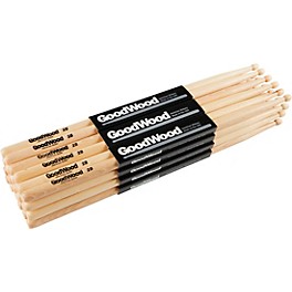 Goodwood Hickory Drum Sticks 12-Pack 5B Nylon Goodwood Hickory Drum Sticks 12-Pack 2B Wood