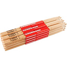 Goodwood Hickory Drum Sticks 12-Pack 5B Nylon Goodwood Hickory Drum Sticks 12-Pack 5A Wood