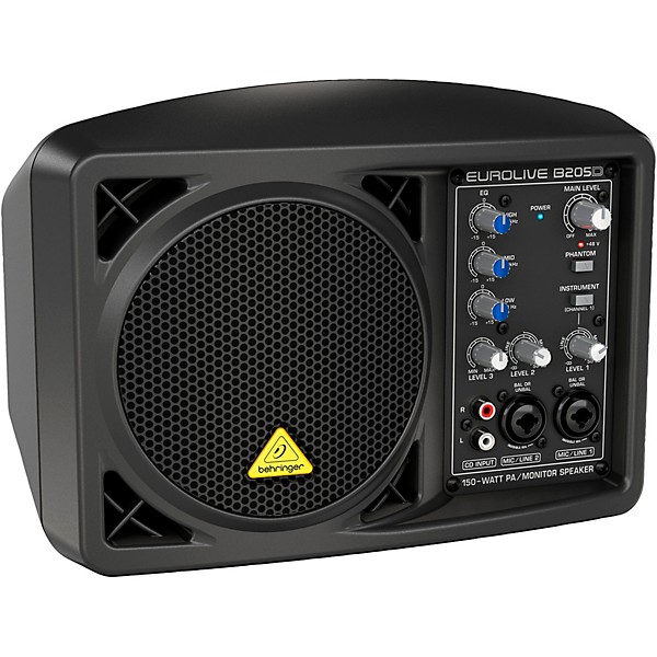 Behringer EUROLIVE B205D 150W Powered Monitor Speaker Black