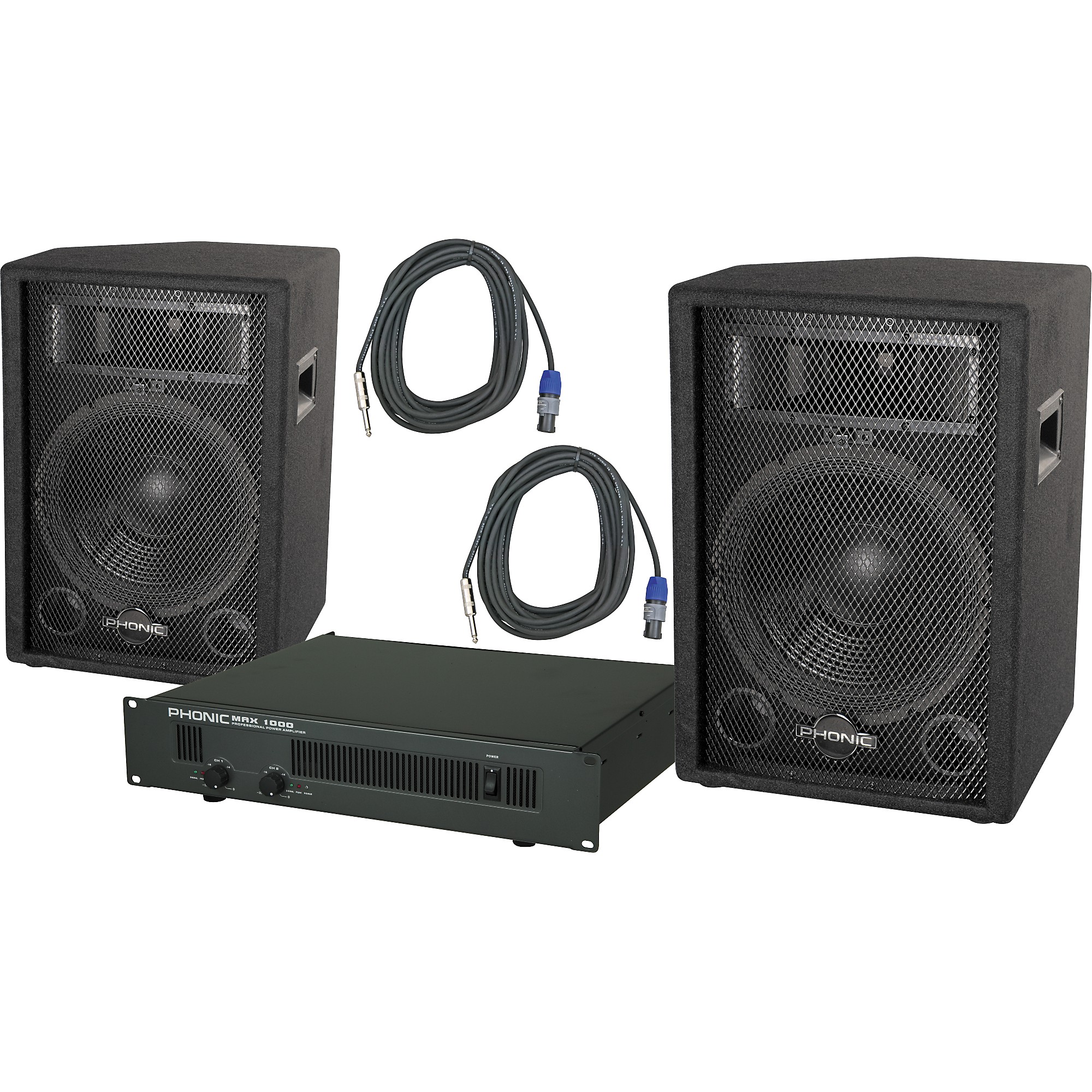 Phonic Phonic S712 / MAX 1000 Speaker and Amp Package | Guitar Center