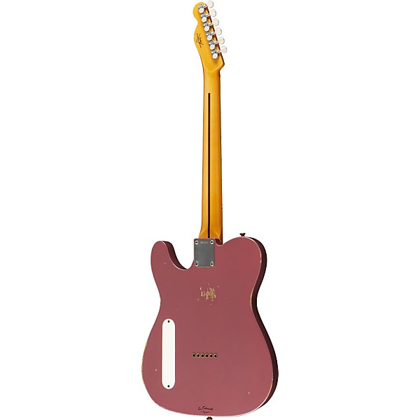 Fender Custom Shop La Cabronita Especial Relic Single Pickup Electric Guitar Burgundy Mist Metallic