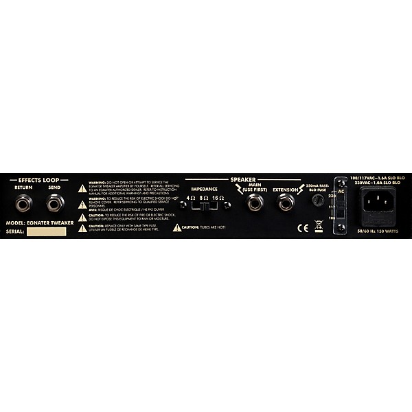 Open Box Egnater Tweaker 112 15W 1x12 Tube Guitar Combo Amp Level 2 Black, Beige 888366071359