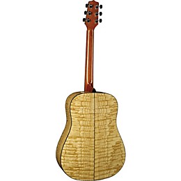 Jasmine S35Q Quilted Maple Dreadnought Acoustic Guitar Natural