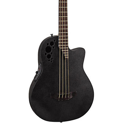 Ovation Elite Tx Mid Depth Acoustic-Electric Bass Black for sale