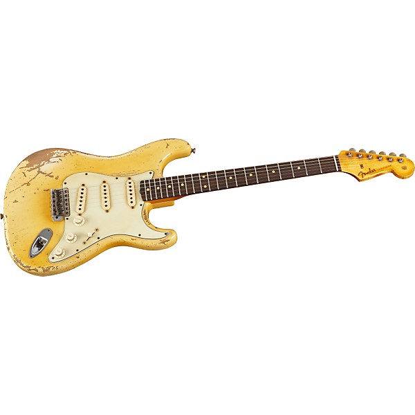 Fender Custom Shop Time Machine 1959 Stratocaster Heavy Relic Electric Guitar Aged Vintage Blonde