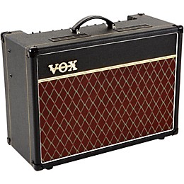 Open Box VOX Custom AC15C1 15W 1x12 Tube Guitar Combo Amp Level 1 Black