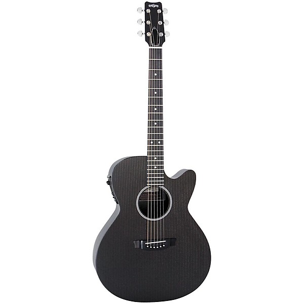 Open Box RainSong Hybrid Series H-WS1000N2 Deep Body Cutaway Acoustic-Electric Guitar Level 1 Black
