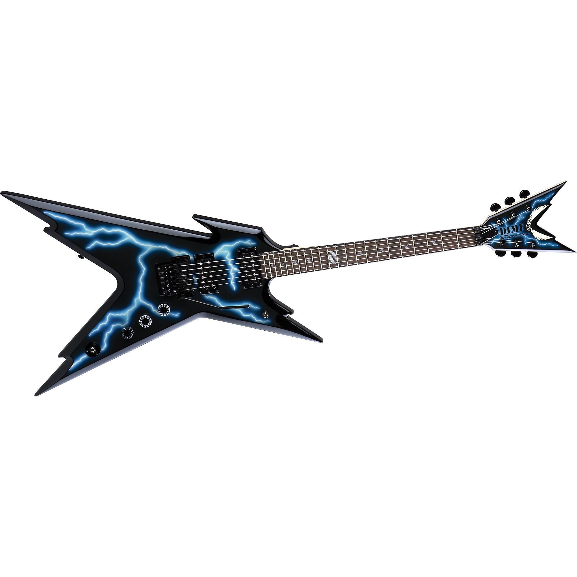 Open Box Dean Razorback DB Floyd Lightning Electric Guitar Graphic