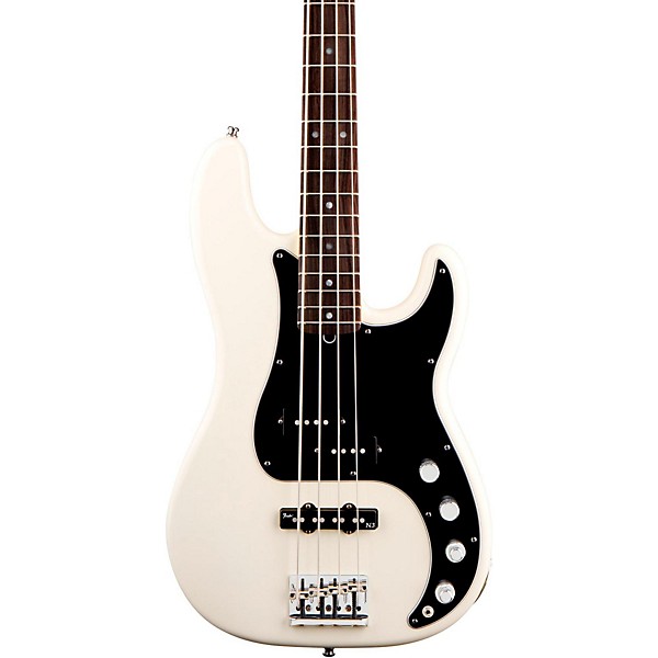 Fender American Deluxe Precision Bass Olympic White Rosewood Fretboard