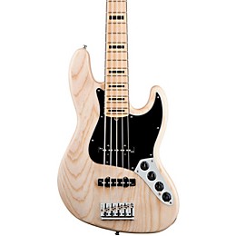 Fender American Deluxe Jazz Bass V 5-String Electric Bass Natural Maple Fretboard