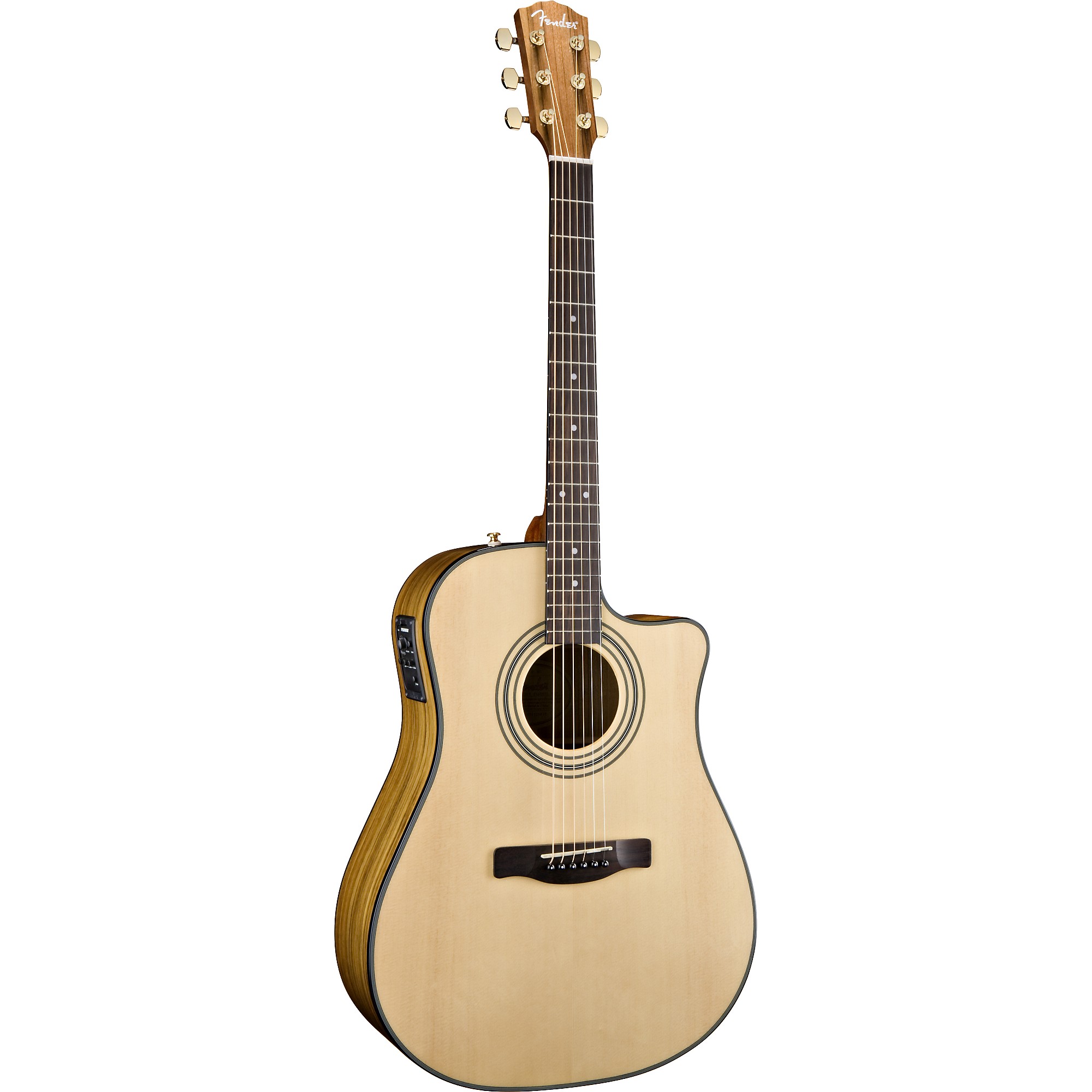 Fender CD220 SCE Ovankol Acoustic-Electric Guitar Natural