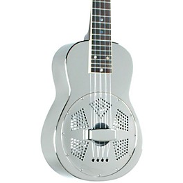 Open Box Recording King RU-998 Metal Resonator Ukulele Level 1 Nickel/Silver