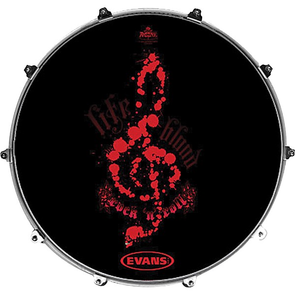 Evans Inked by Evans Alchemy Series Kick Drumhead 24 in. SOLARIS CHART