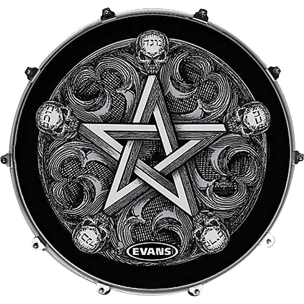 Evans Inked by Evans Alchemy Series Kick Drumhead 24 in. SOLARIS CHART