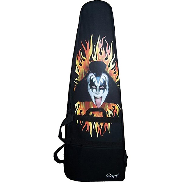 Cort Gene Simmons AXE Electric Bass Guitar Black and Silver