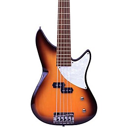 MTD Kingston CRB 5-String Maple Fingerboard Electric Bass Guitar Transparent Black Rosewood Fingerboard