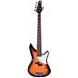MTD Kingston CRB 5-String Maple Fingerboard Electric Bass Guitar Transparent Black Rosewood Fingerboard