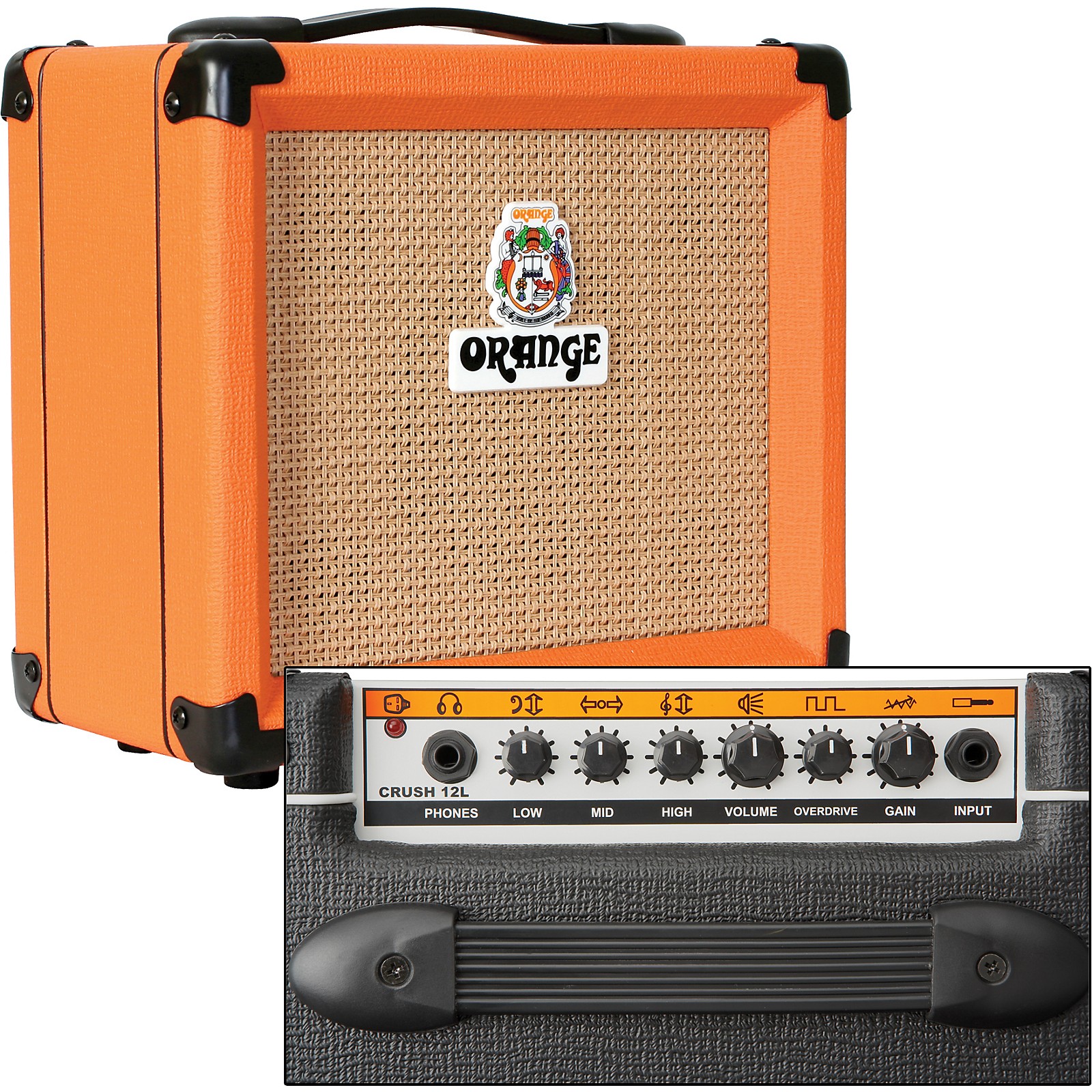 Orange Amplifiers Crush PiX Series CR12L 12W 1x6 Guitar Combo Amp 