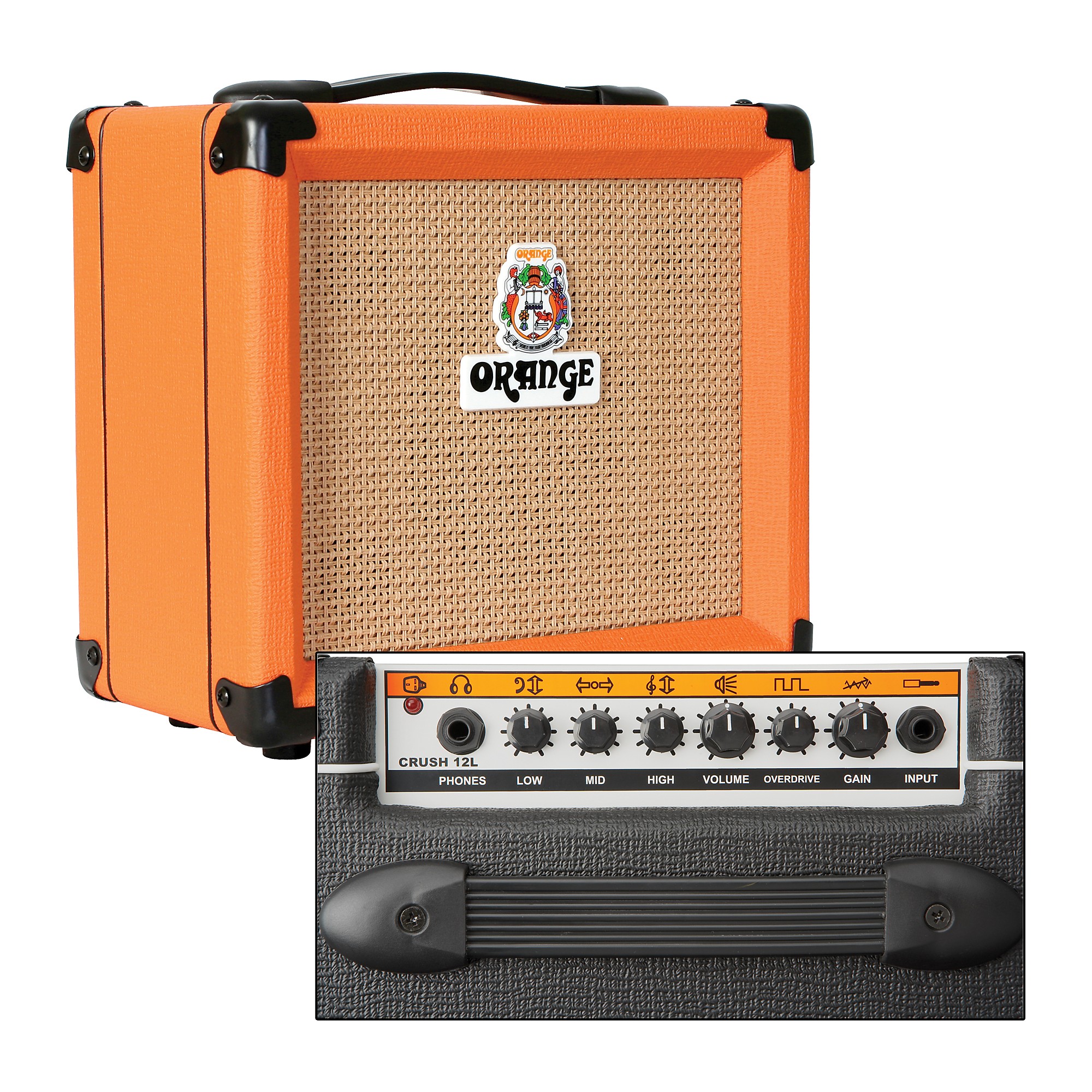 Orange Amplifiers Crush PiX Series CR12L 12W 1x6 Guitar Combo Amp 
