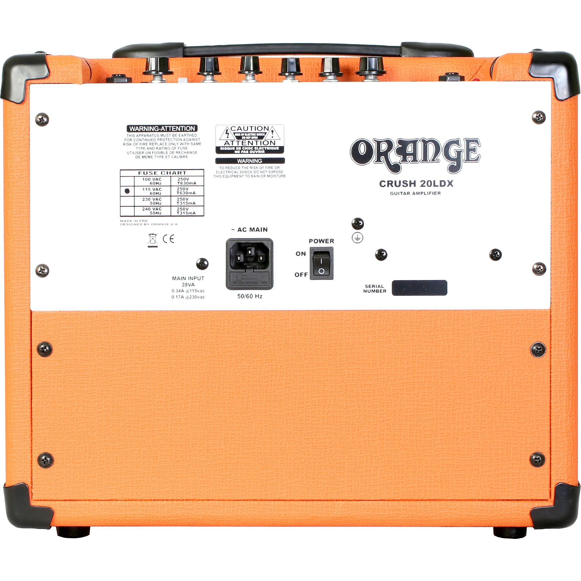 Orange Amplifiers Crush PiX Series CR20LDX 20W 1x8 Guitar