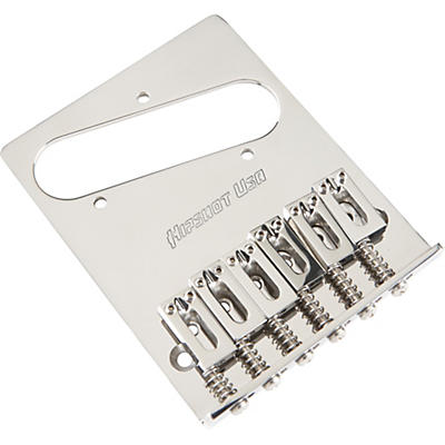 Hipshot Stainless Steel Tele Bridge 4-Hole Mount With Standard Saddles Chrome for sale