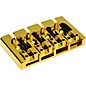Hipshot Brass A-Style Bass Bridge Mount 2 - String-Through Gold thumbnail