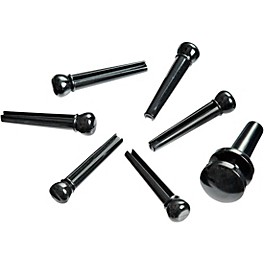 D'Addario ABS Bridge/End Pin Set Ivory and Black D'Addario ABS Bridge/End Pin Set Black