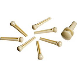 D'Addario ABS Bridge/End Pin Set Ivory and Black D'Addario ABS Bridge/End Pin Set Ivory