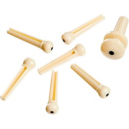 D'Addario ABS Bridge/End Pin Set Ivory and Black D'Addario ABS Bridge/End Pin Set Ivory and Black