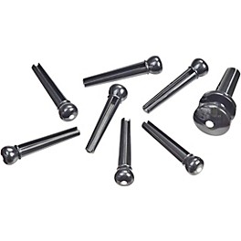 D'Addario ABS Bridge/End Pin Set Ivory and Black D'Addario ABS Bridge/End Pin Set Black and Ivory