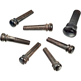 D'Addario Ebony Bridge/End Pin Set Ebony D'Addario Ebony Bridge/End Pin Set Ebony