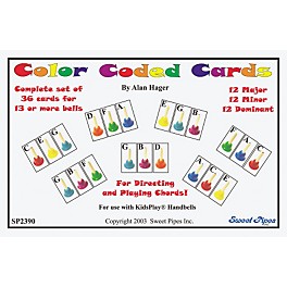 Rhythm Band Color Coded Handbell Cards/36 Chords