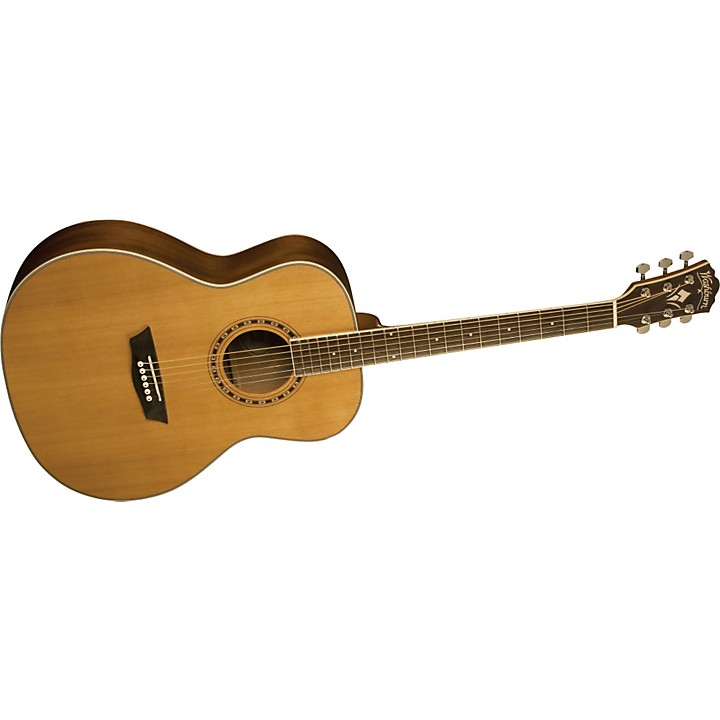 Washburn WMJ 11S Mini Jumbo Acoustic Guitar Natural | Guitar Center