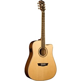Open Box Washburn WD 10SCE Cutaway Acoustic-Electric Guitar Level 1 Natural