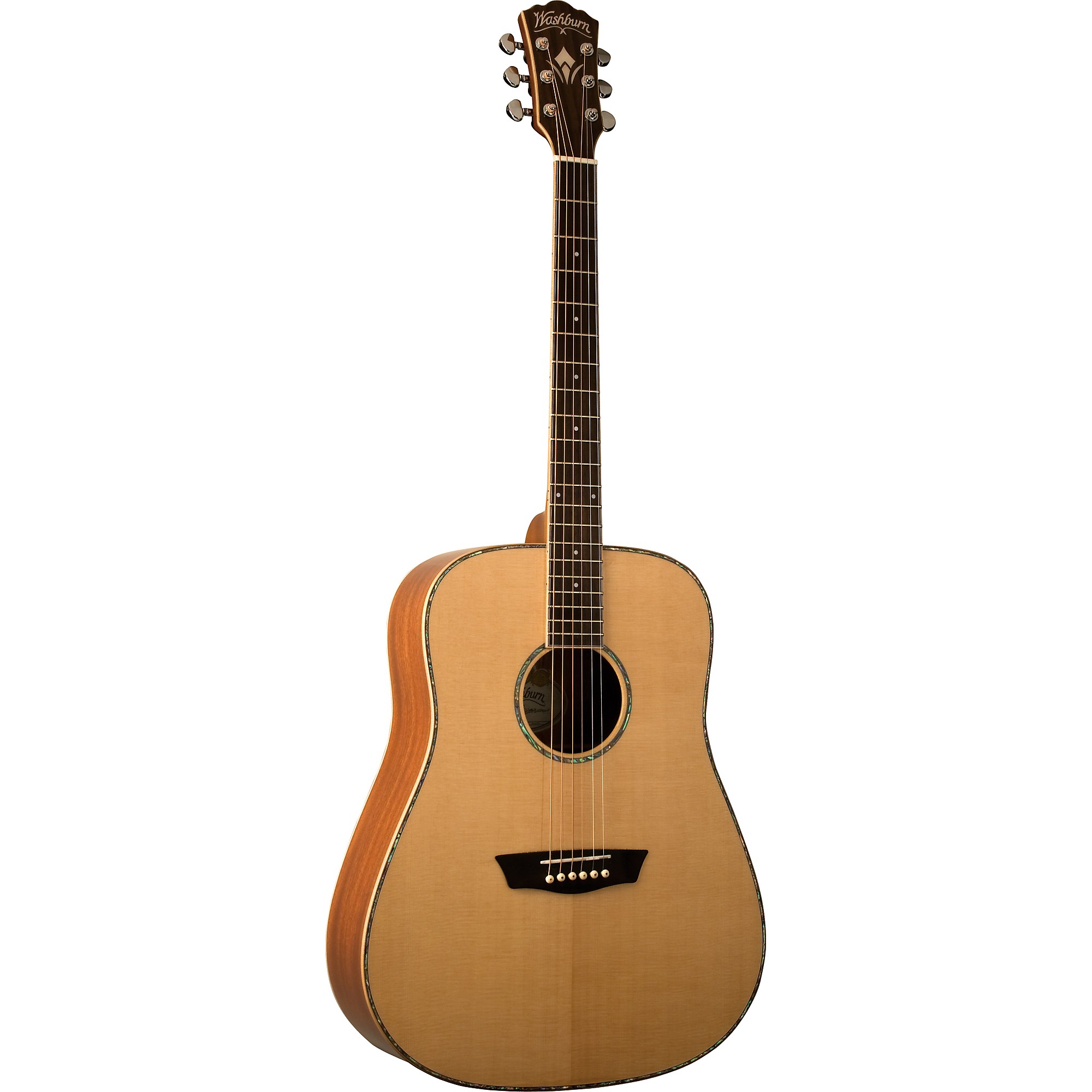 Washburn WD15S Solid Sitka Spruce Top Acoustic Dreadnought