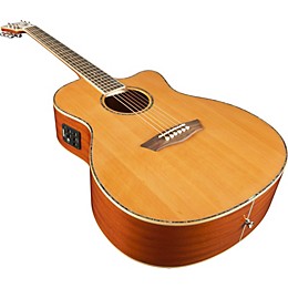 Washburn WG16SCE Solid Cedar Top Acoustic Cutaway Electric Grand Auditorium Mahogany Guitar with Fishman Preamp And Tuner Natural
