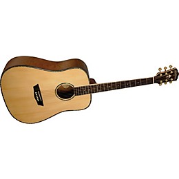 Washburn WD35S Solid Sitka Spruce Top Acoustic Dreadnought Tamo Ash Guitar Natural