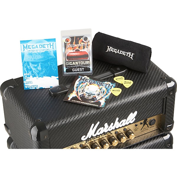 Marshall MG Series MG15FXMSDM Dave Mustaine Megastack Amp Head And Cabinet Black