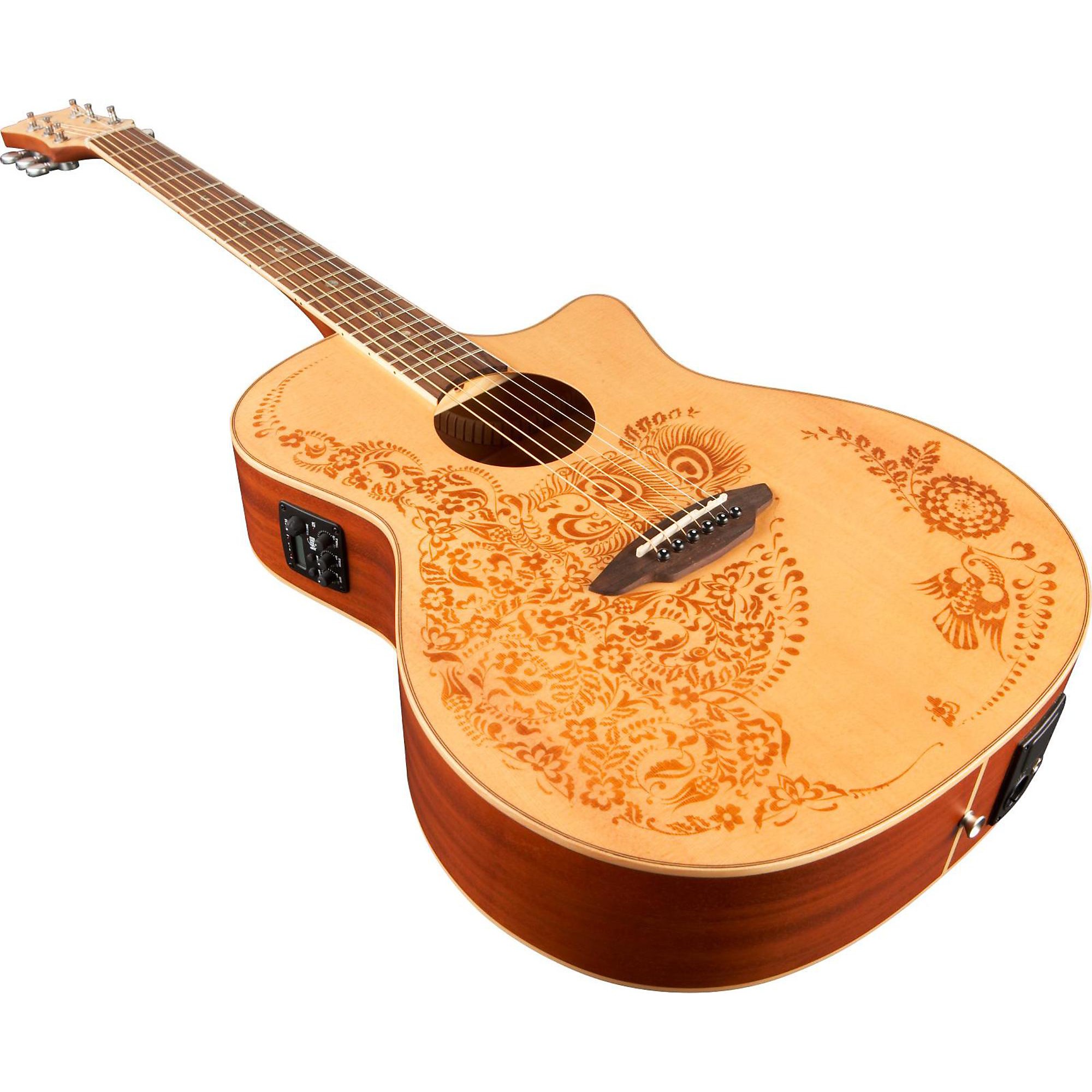 Luna Henna Oasis Spruce Series II Acoustic-Electric Guitar