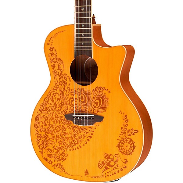 Open Box Luna Henna Oasis Spruce Series II Nylon String Acoustic-Electric Guitar Level 1