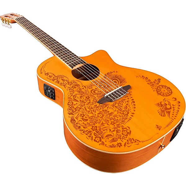 Open Box Luna Henna Oasis Spruce Series II Nylon String Acoustic-Electric Guitar Level 1