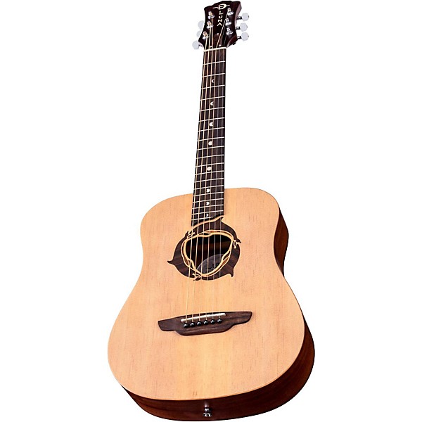 Open Box Luna Safari Dolphin 3/4 Size Travel Acoustic Guitar