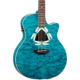 Luna Fauna Dragonfly Acoustic-Electric Guitar Quilted Maple Top