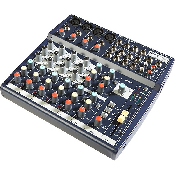 Open Box Soundcraft Notepad 124 Mixer Level 1